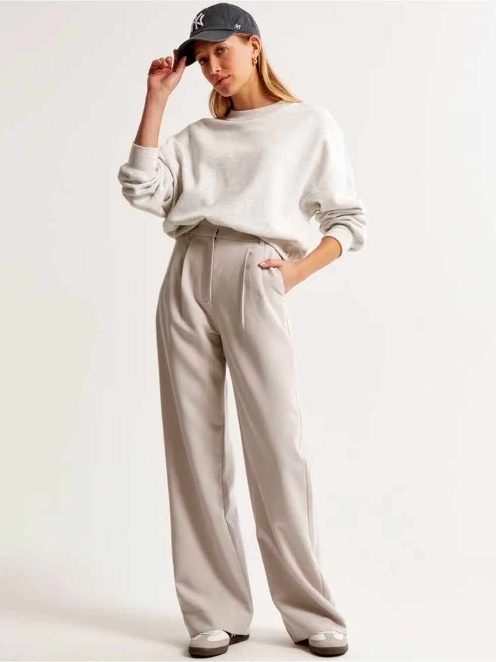 Abercrombie & Fitch Sloane Tailored Pants Beige Size 31 Long - Picture 6 of 10